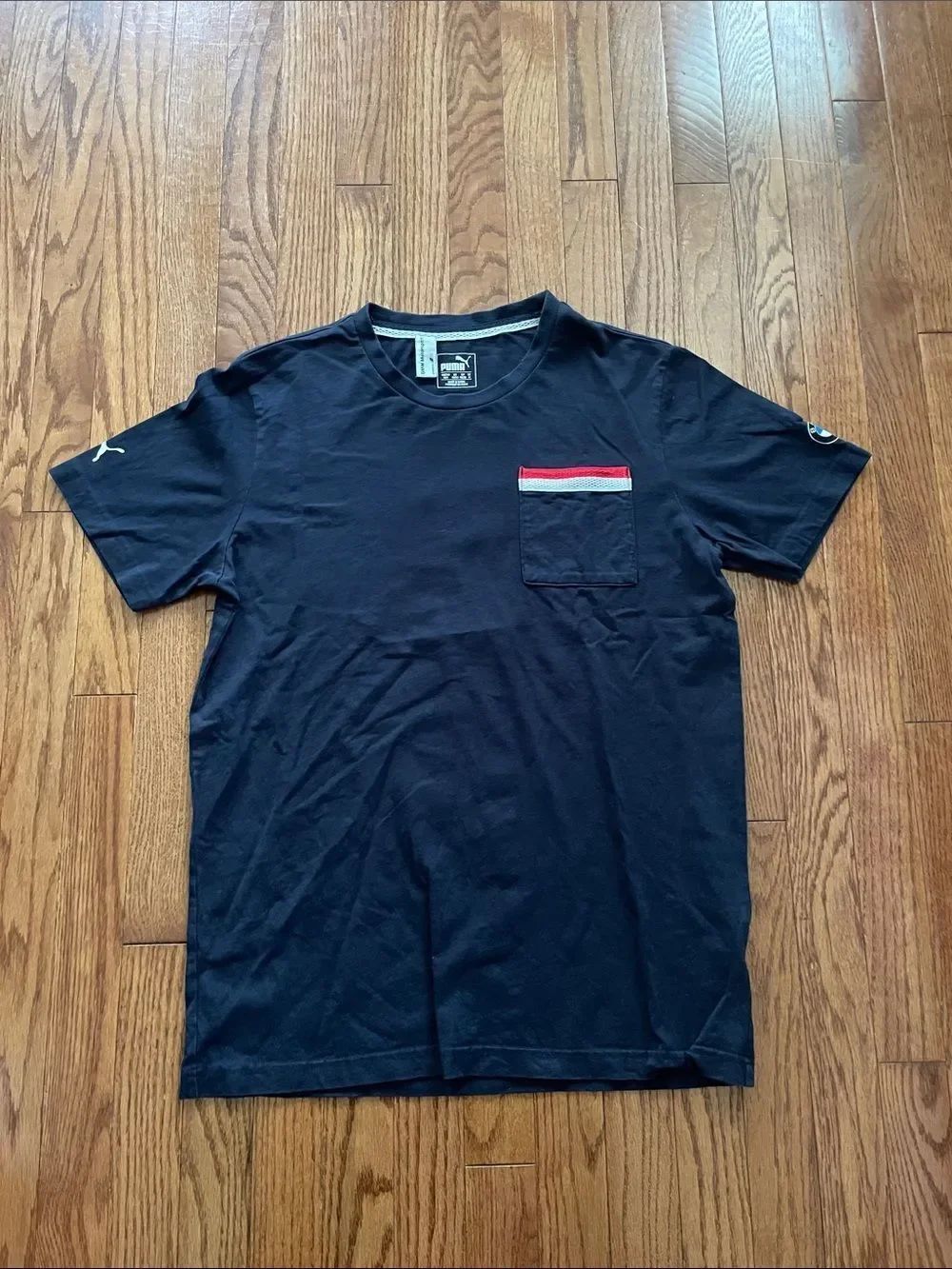 Puma BMW Motorsport Navy Blue T Shirt Men’s Sz Medium